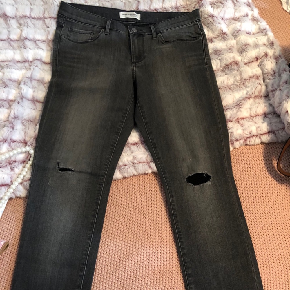 Faded Grey Banana Republic Skinny Jeans